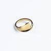 Ατσάλινο χρυσό δαχτυλίδι Cuoro Golden Paddle