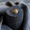 Δαχτυλίδι ατσάλινο Cuoro πλακέ χρυσό
