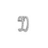 Σκουλαρίκι Excite Fashion Jewellery ear cuff, με ανάγλυφο σχέδιο από επιπλατινωμένο ασήμι 925.  S-52-S-31